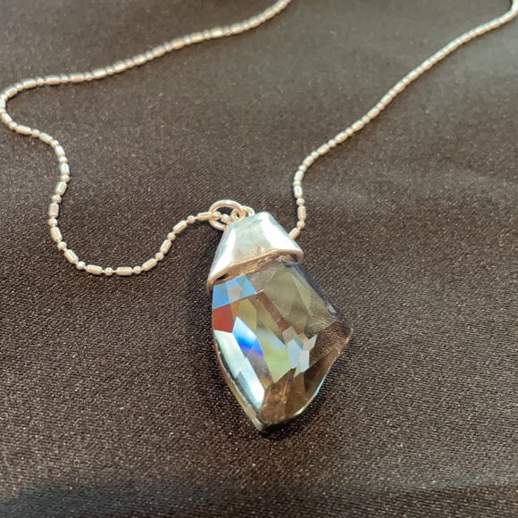 Chico's Jewelry - Chico’s Silver-tone & Clear Stone Pendant Necklace